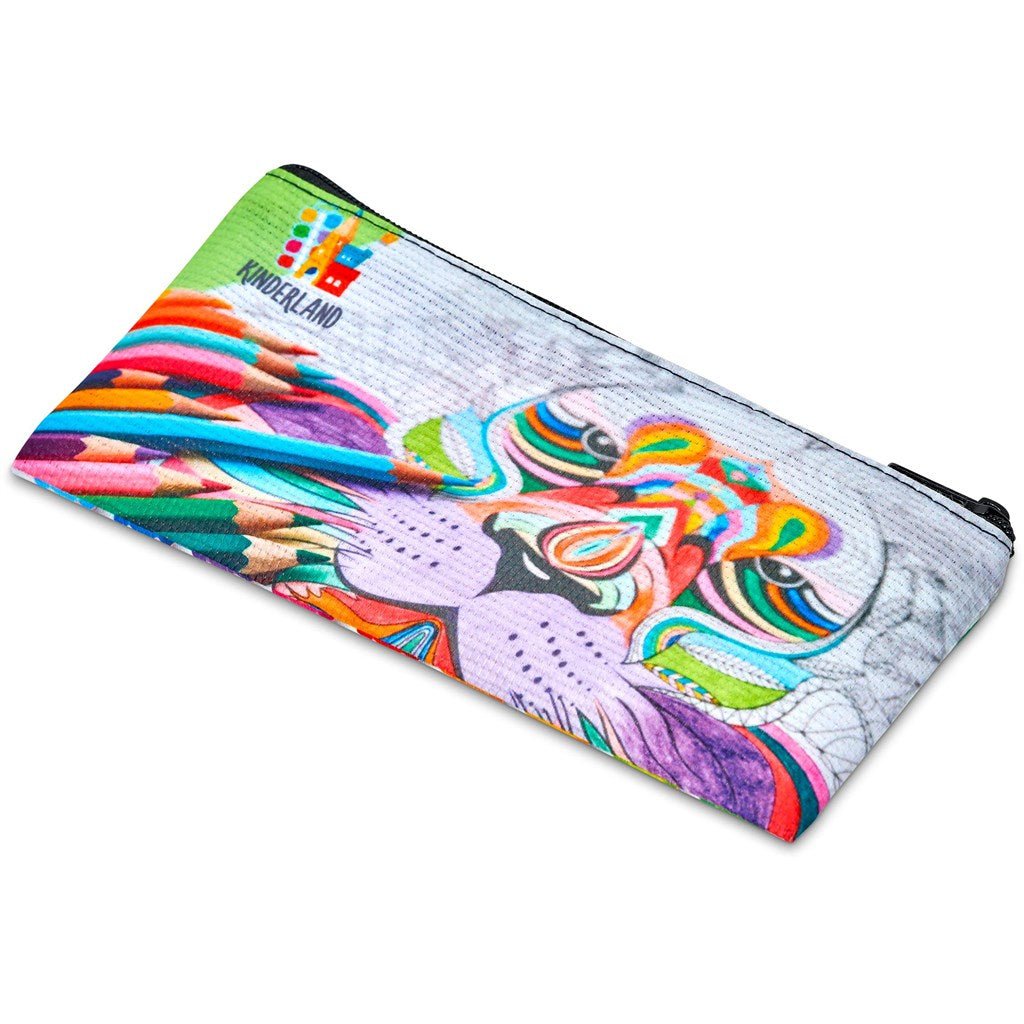 Pre - Production Sample Hoppla Junior Recycled PET Stitch - Bond Pencil Case - Brand your company Logo! Get a quote - Promo Lingo
