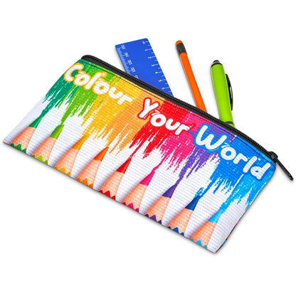 Pre - Production Sample Hoppla Junior Recycled PET Stitch - Bond Pencil Case - Brand your company Logo! Get a quote - Promo Lingo