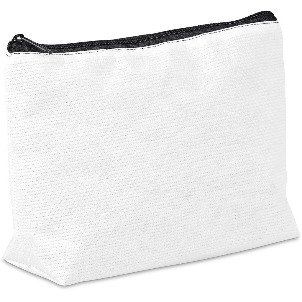 Pre - Production Sample Hoppla Leanne Recycled PET Stitch - Bond Maxi Toiletry Bag - Brand your company Logo! Get a quote - Promo Lingo