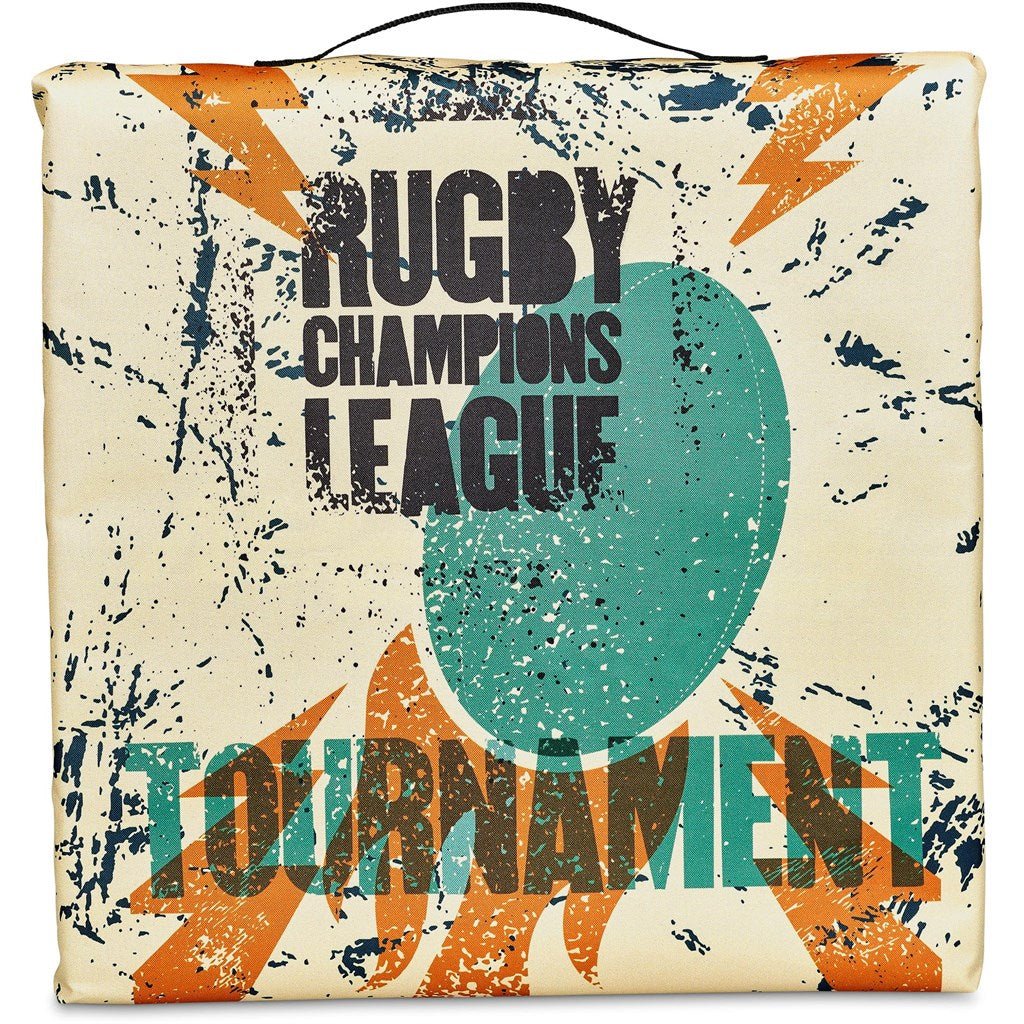 Pre - Production Sample Hoppla Loftus Stadium Cushion - Brand your company Logo! Get a quote - Promo Lingo