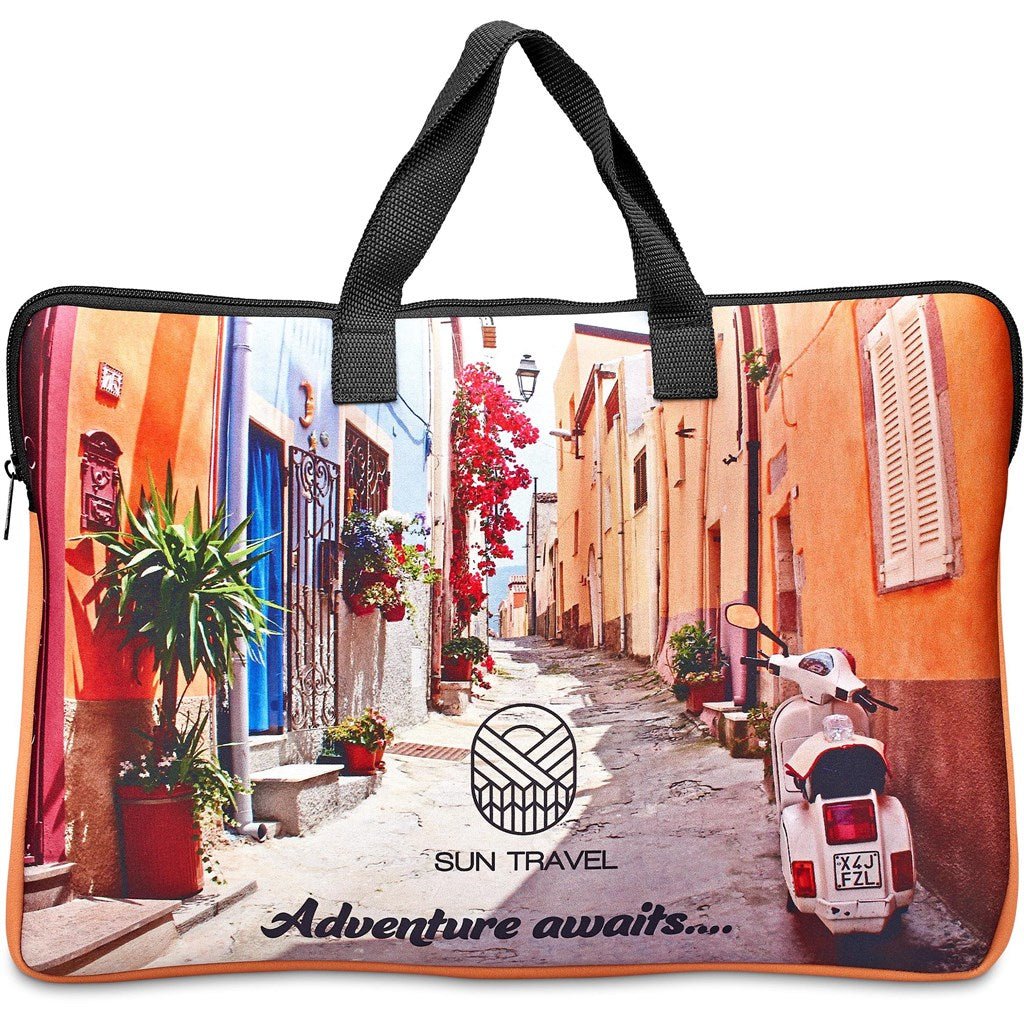 Pre - Production Sample Hoppla Neoprene 15.6 - inch Cloud Laptop Sleeve - Brand your company Logo! Get a quote - Promo Lingo