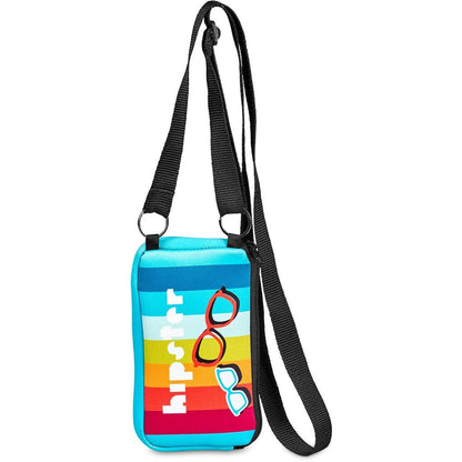 Pre - Production Sample Hoppla Paarl Neoprene Cell Phone Pouch - Brand your company Logo! Get a quote - Promo Lingo