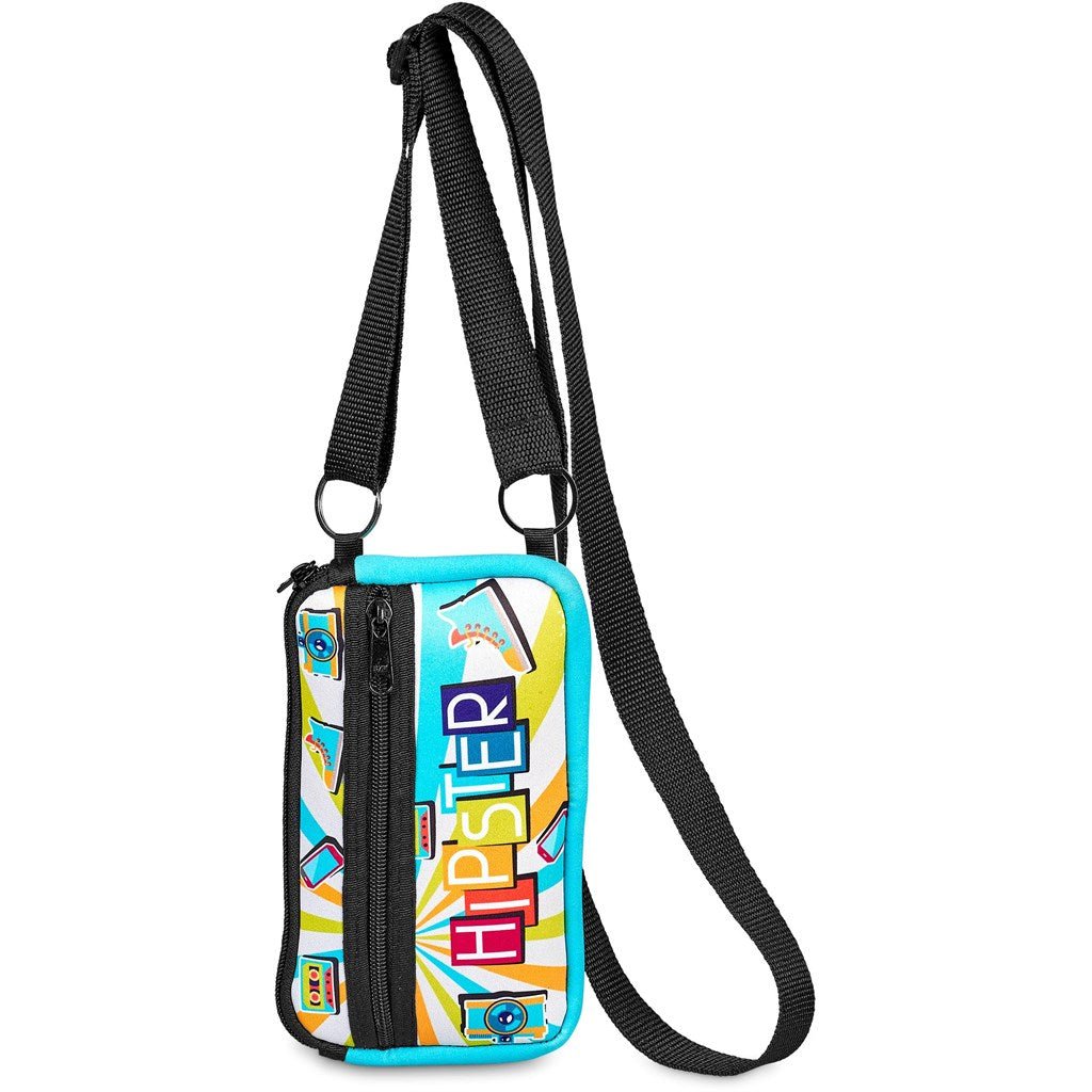 Pre - Production Sample Hoppla Paarl Neoprene Cell Phone Pouch - Brand your company Logo! Get a quote - Promo Lingo