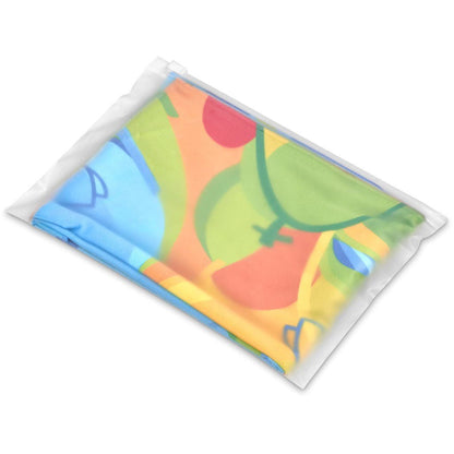 Pre - Production Sample Hoppla Relay Sports Towel - Dual Branding - Brand your company Logo! Get a quote - Promo Lingo