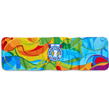 Pre - Production Sample Hoppla Relay Sports Towel - Dual Branding - Brand your company Logo! Get a quote - Promo Lingo
