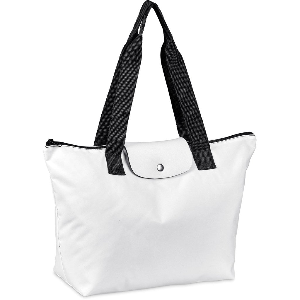Pre - Production Sample Hoppla Rosebank Polyester Roll - Up Tote Bag - Brand your company Logo! Get a quote - Promo Lingo