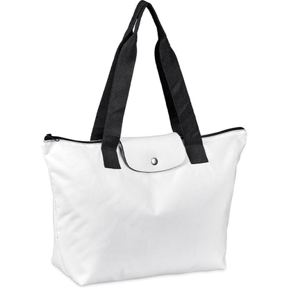 Pre - Production Sample Hoppla Rosebank Polyester Roll - Up Tote Bag - Brand your company Logo! Get a quote - Promo Lingo