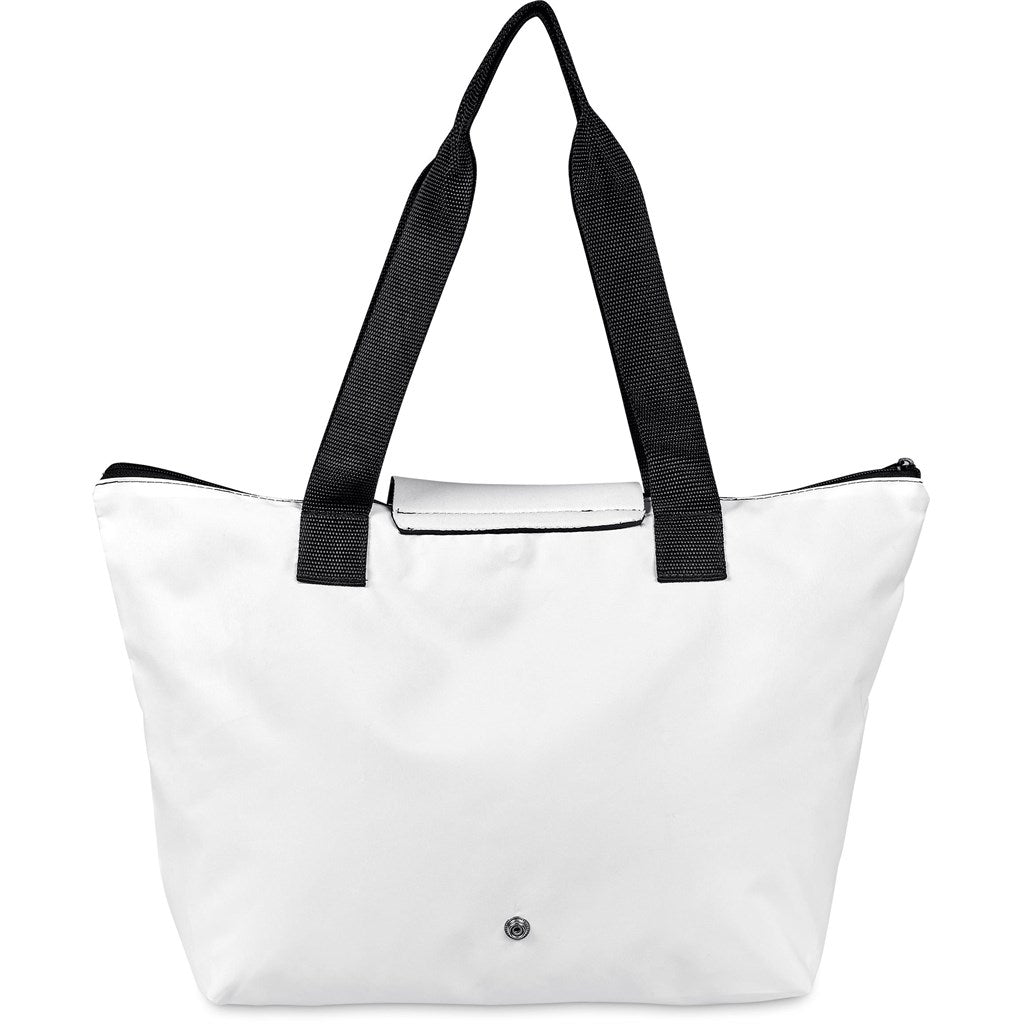 Pre - Production Sample Hoppla Rosebank Polyester Roll - Up Tote Bag - Brand your company Logo! Get a quote - Promo Lingo