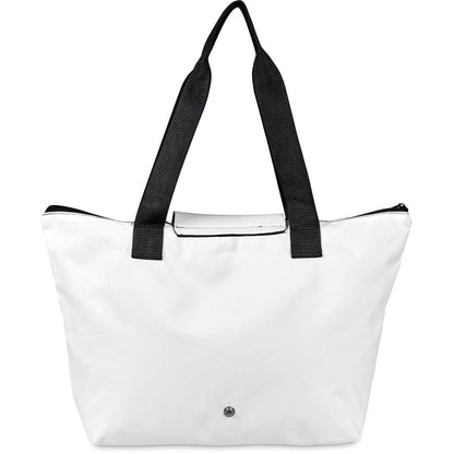 Pre - Production Sample Hoppla Rosebank Polyester Roll - Up Tote Bag - Brand your company Logo! Get a quote - Promo Lingo