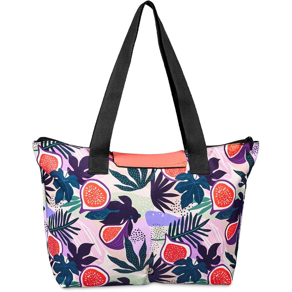 Pre - Production Sample Hoppla Rosebank Polyester Roll - Up Tote Bag - Brand your company Logo! Get a quote - Promo Lingo