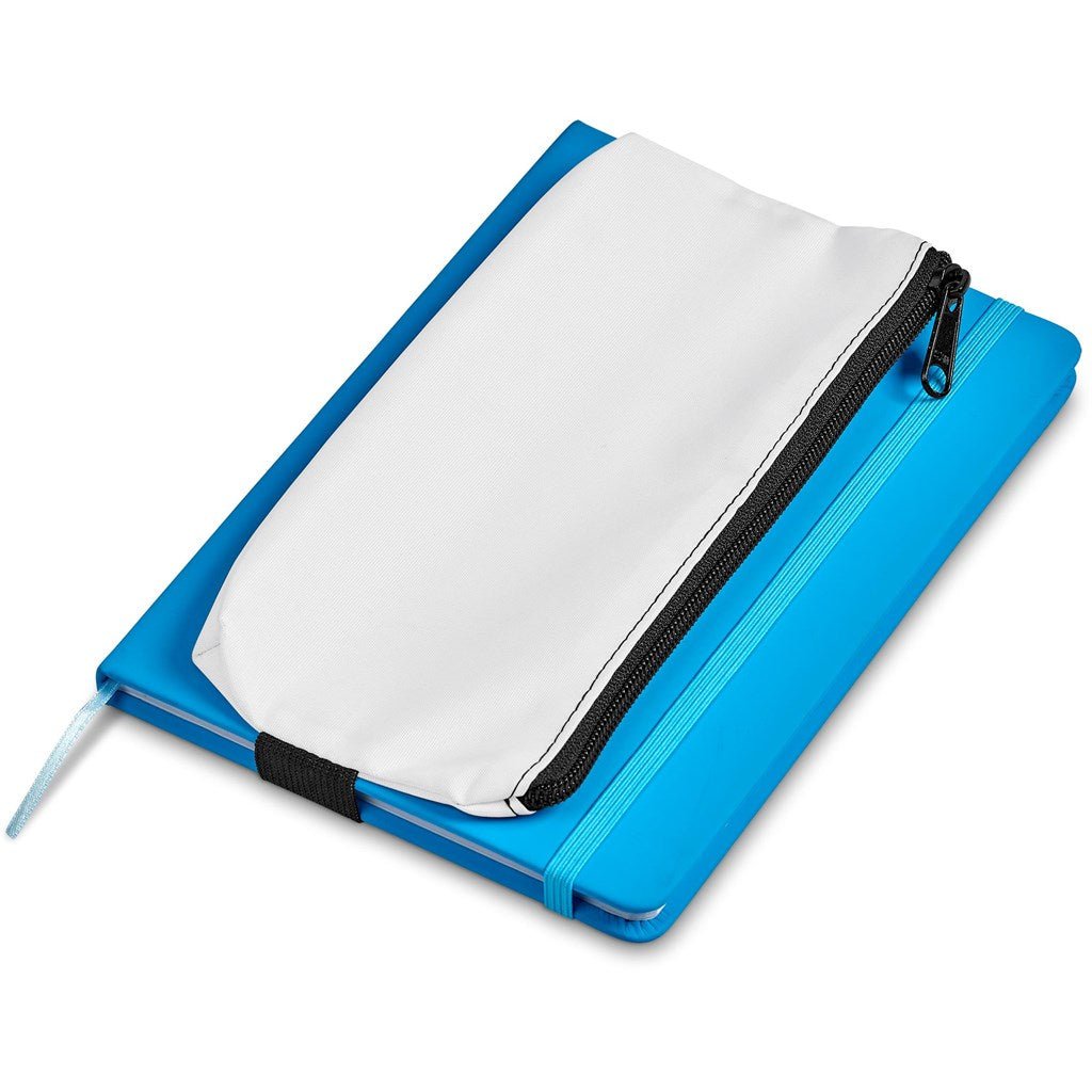 Pre - Production Sample Hoppla Scribbler Polyester Large Pencil Case To Fit An A5 Notebook - Brand your company Logo! Get a quote - Promo Lingo