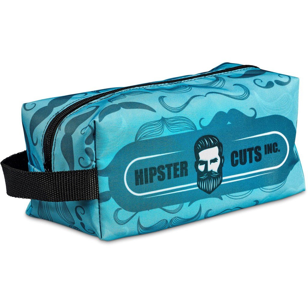Pre - Production Sample Hoppla Table View Toiletry Bag - Brand your company Logo! Get a quote - Promo Lingo