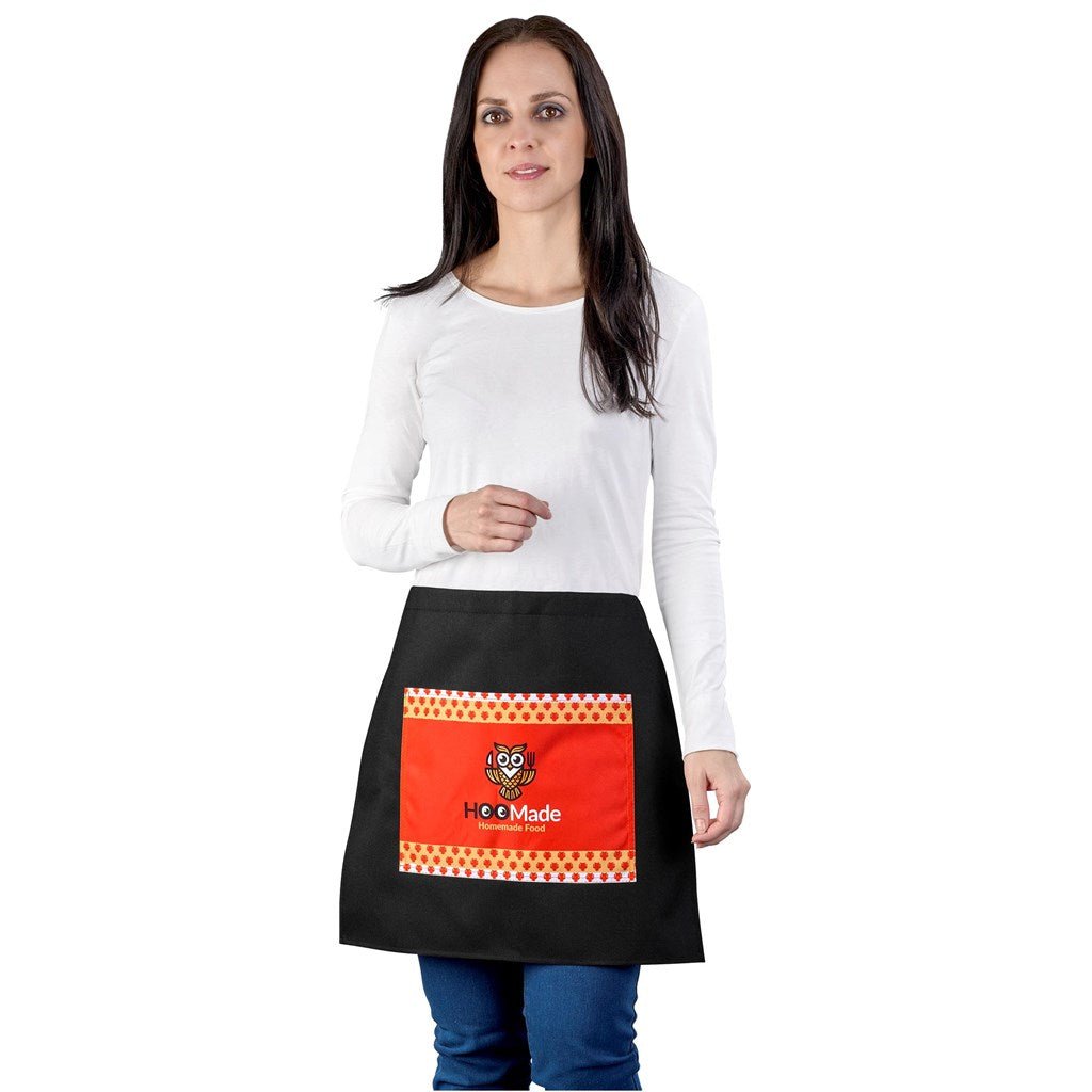 Pre - Production Sample Hoppla Waiters Half Apron - Brand your company Logo! Get a quote - Promo Lingo
