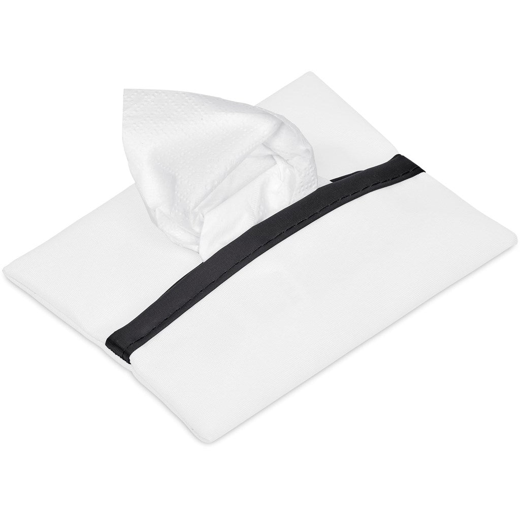 Pre - Production Sample Hoppla Wolseley Polyester Tissue Pouch - Brand your company Logo! Get a quote - Promo Lingo