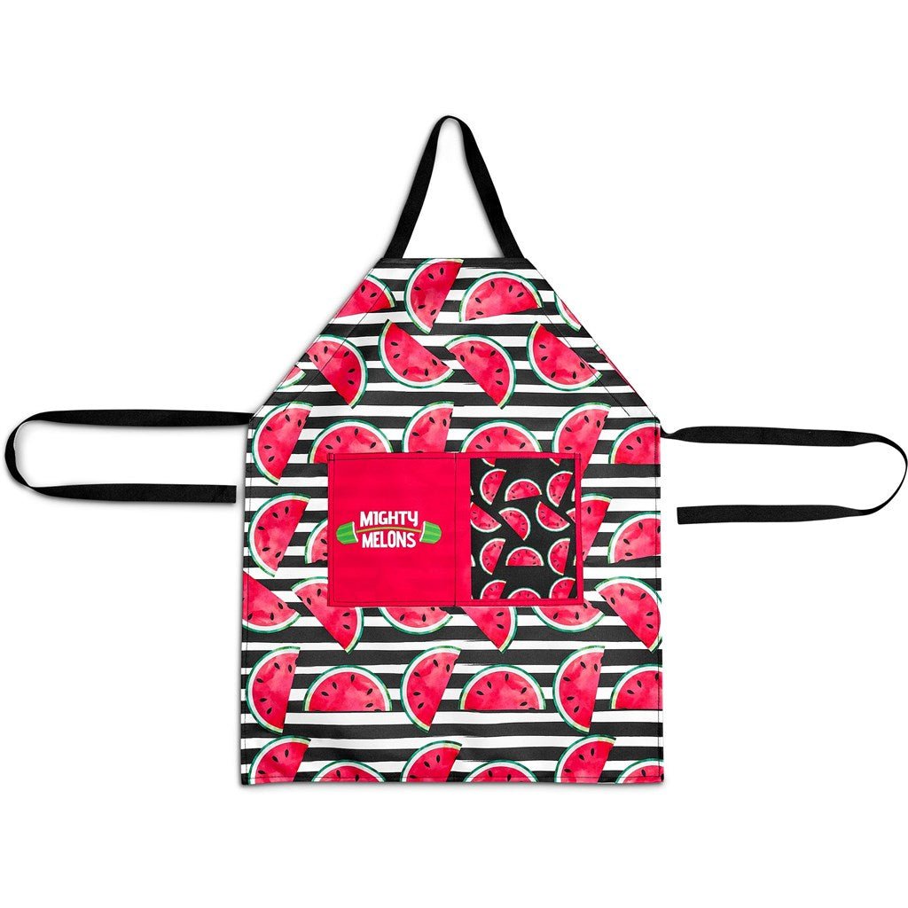 Pre - Production Sample Hoppla Wynberg Front Pocket Apron - Brand your company Logo! Get a quote - Promo Lingo