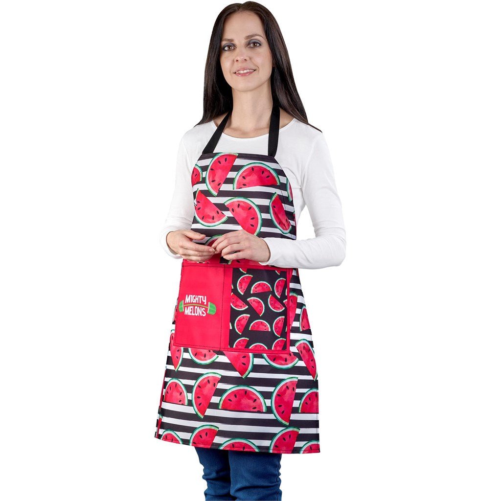 Pre - Production Sample Hoppla Wynberg Front Pocket Apron - Brand your company Logo! Get a quote - Promo Lingo