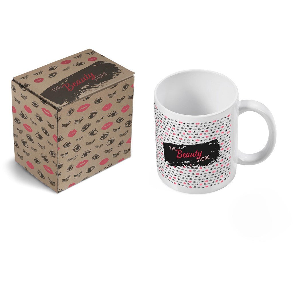 Premium Ceramic Mug in Custom Gift Box for Corporate Gifting - Brand your company Logo! Get a quote - Promo Lingo