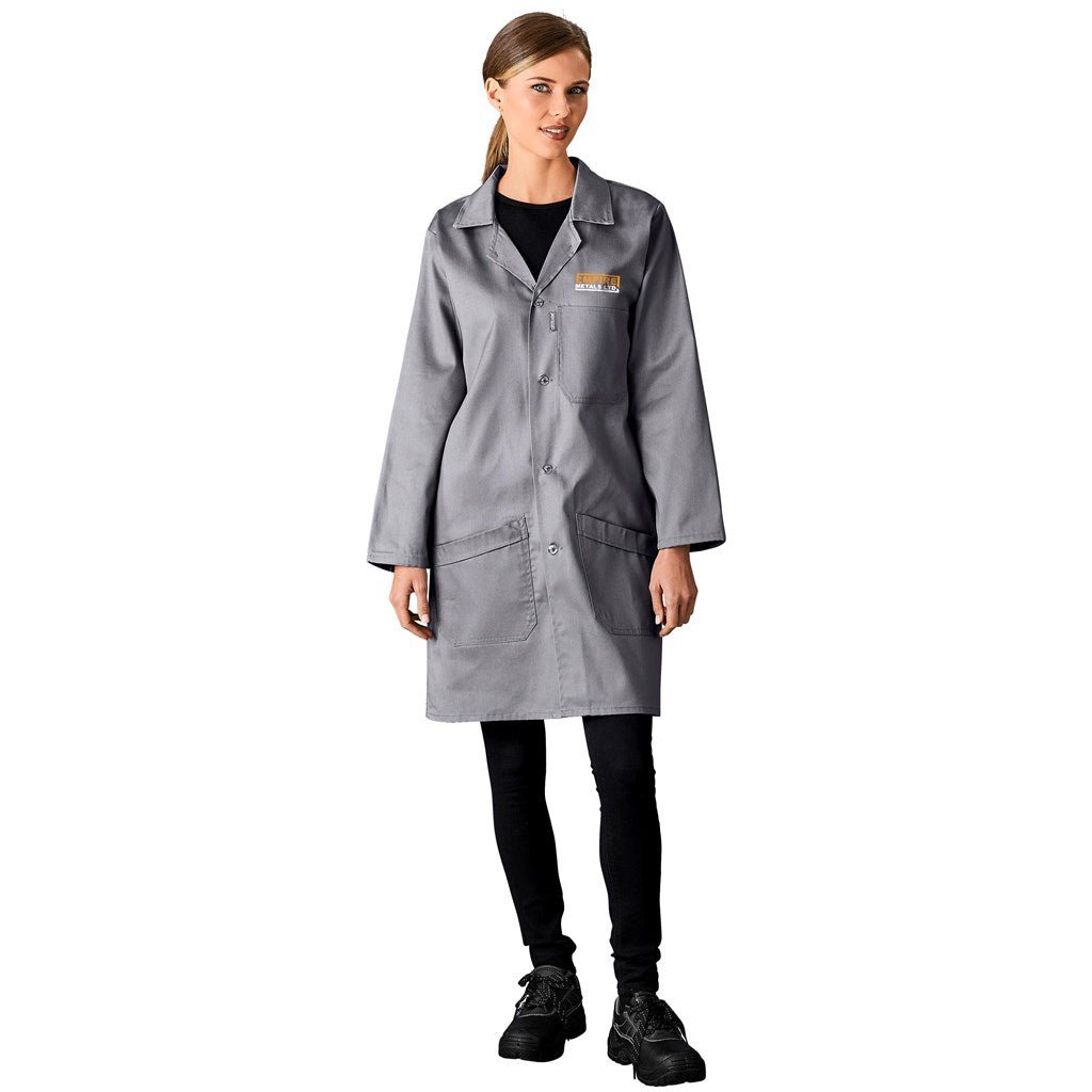 Prime Polycotton Dust Coat for Comfort and Professional Style - Brand your company Logo! Get a quote - Promo Lingo