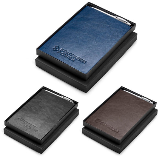 Renaissance Notebook & Pen Set - Brand your company Logo! Get a quote - Promo Lingo