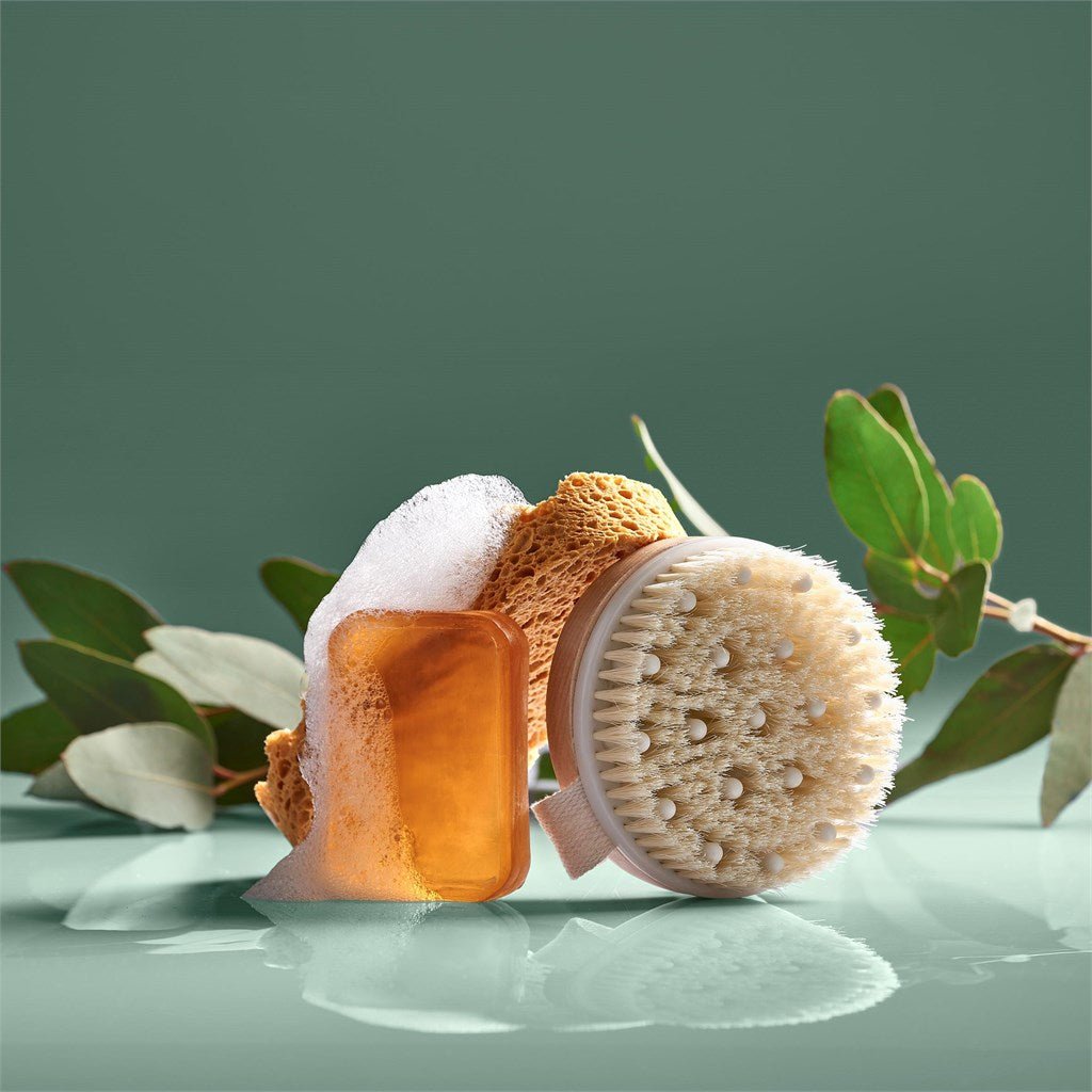 Revitalizing Eva & Elm Aura Bath Massage & Exfoliate Brush - Brand your company Logo! Get a quote - Promo Lingo
