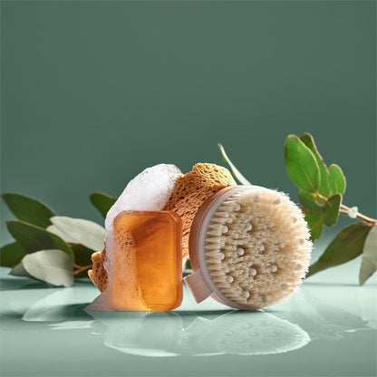 Revitalizing Eva & Elm Aura Bath Massage & Exfoliate Brush - Brand your company Logo! Get a quote - Promo Lingo