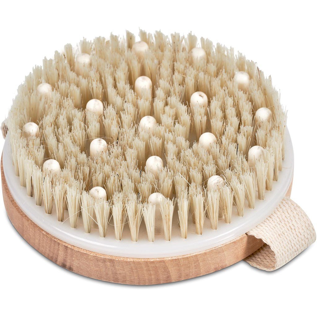 Revitalizing Eva & Elm Aura Bath Massage & Exfoliate Brush - Brand your company Logo! Get a quote - Promo Lingo
