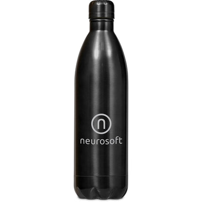 Serendipio Atlantis Stainless Steel Vacuum Water Bottle - 1 Litre, Durable & Insulated - Brand your company Logo! Get a quote - Promo Lingo