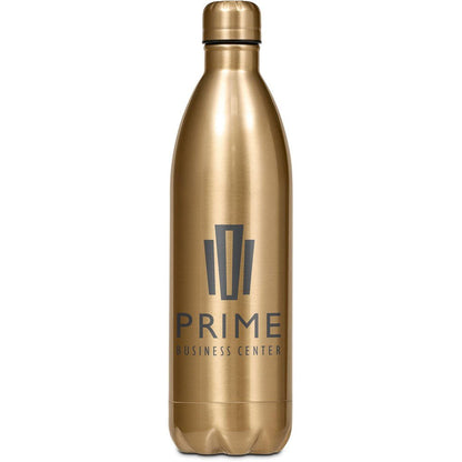 Serendipio Atlantis Stainless Steel Vacuum Water Bottle - 1 Litre, Durable & Insulated - Brand your company Logo! Get a quote - Promo Lingo