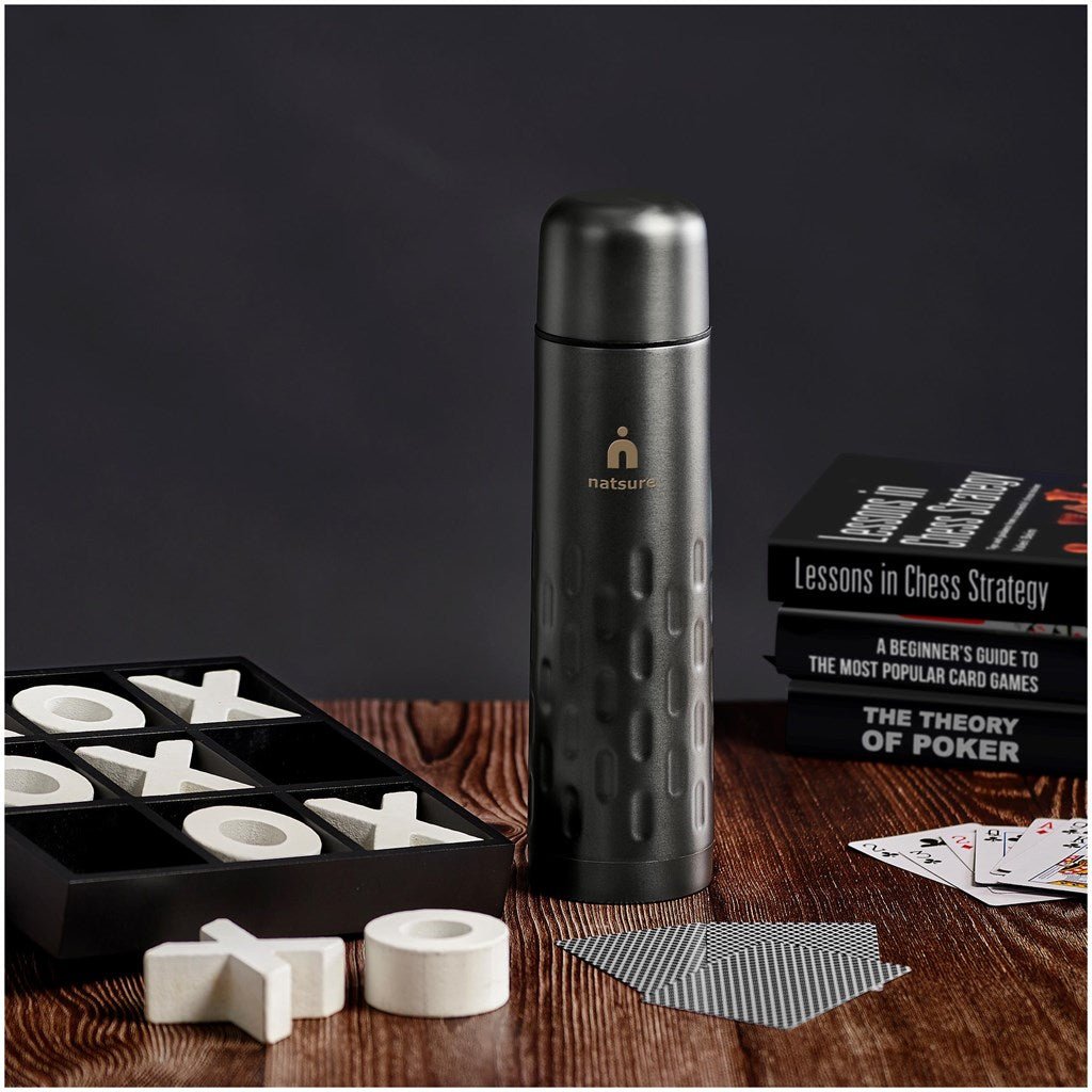 Serendipio Binary Stainless Steel Vacuum Flask - 500ml Design - Brand your company Logo! Get a quote - Promo Lingo