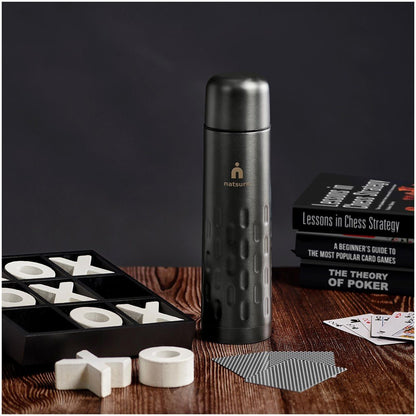 Serendipio Binary Stainless Steel Vacuum Flask - 500ml Design - Brand your company Logo! Get a quote - Promo Lingo