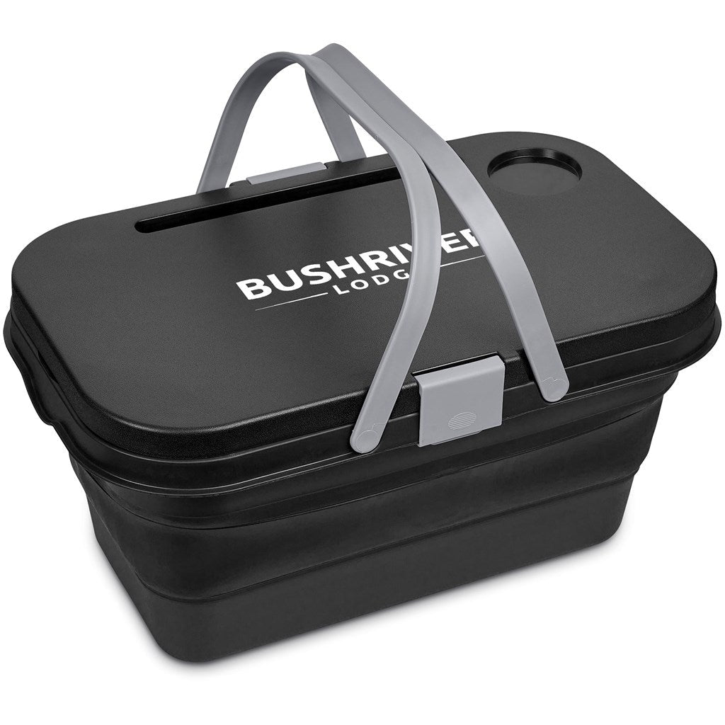 Serendipio Brannigan Collapsible Picnic Basket with Mini Table - Brand your company Logo! Get a quote - Promo Lingo