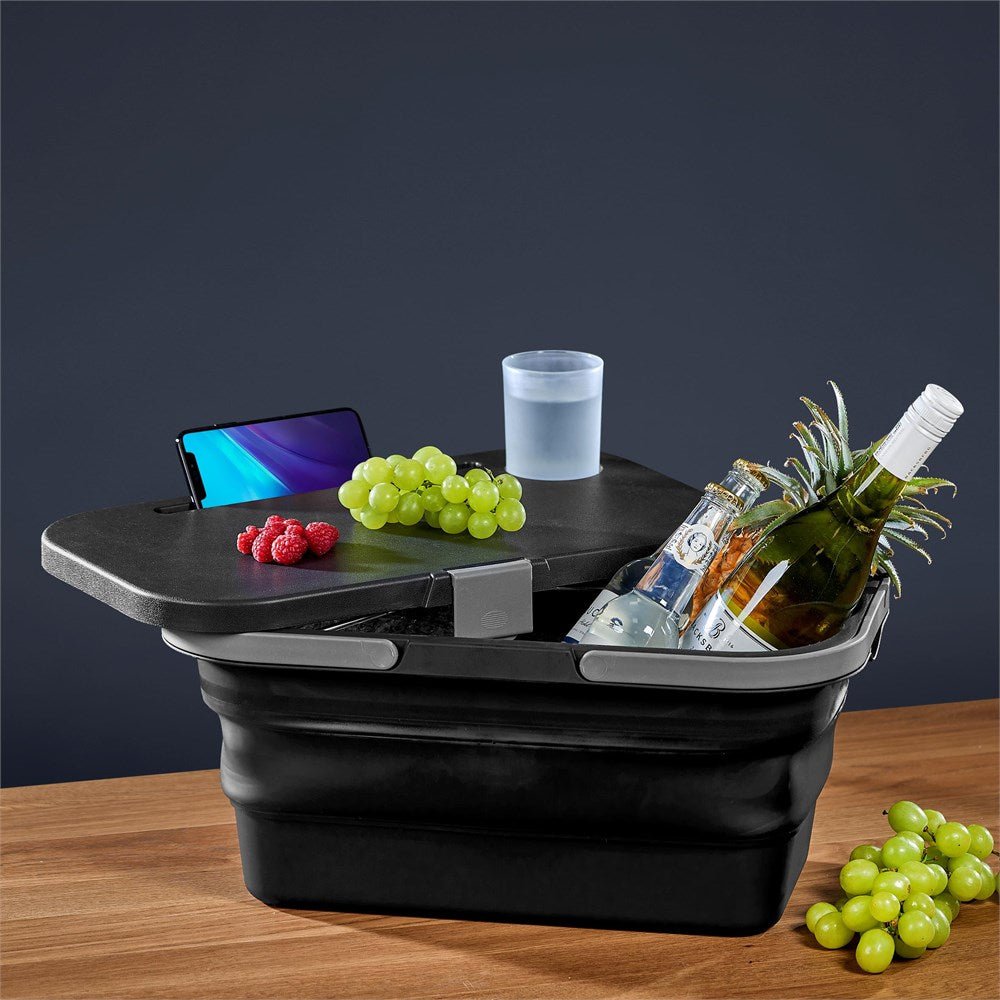 Serendipio Brannigan Collapsible Picnic Basket with Mini Table - Brand your company Logo! Get a quote - Promo Lingo