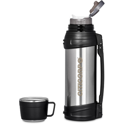 Serendipio Highlander Vacuum Flask – 1.2 Litre - S Adventure Ready - Brand your company Logo! Get a quote - Promo Lingo