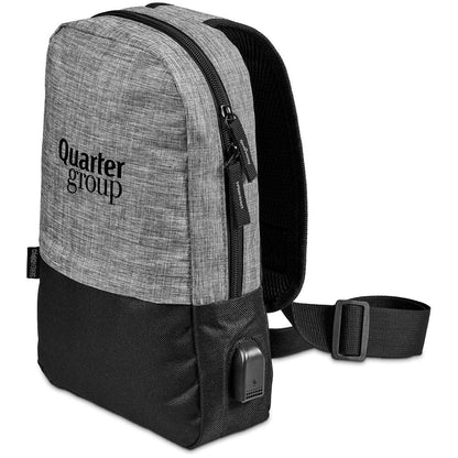 Serendipio Lifestyle Crossbody Sling Bag with USB Charging - Brand your company Logo! Get a quote - Promo Lingo