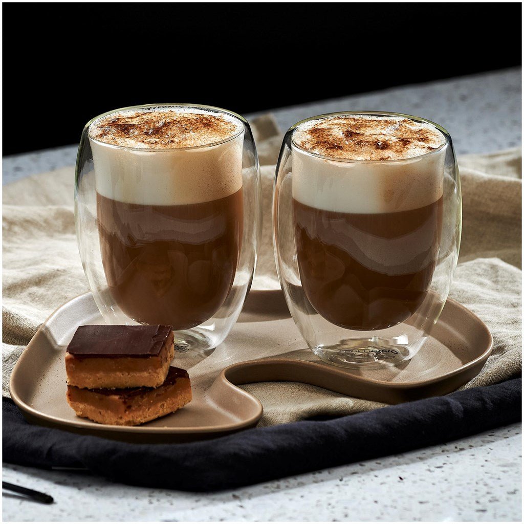 Serendipio Lorenzo Glass Double - Wall Cup - 350ml Elegant Design - Brand your company Logo! Get a quote - Promo Lingo
