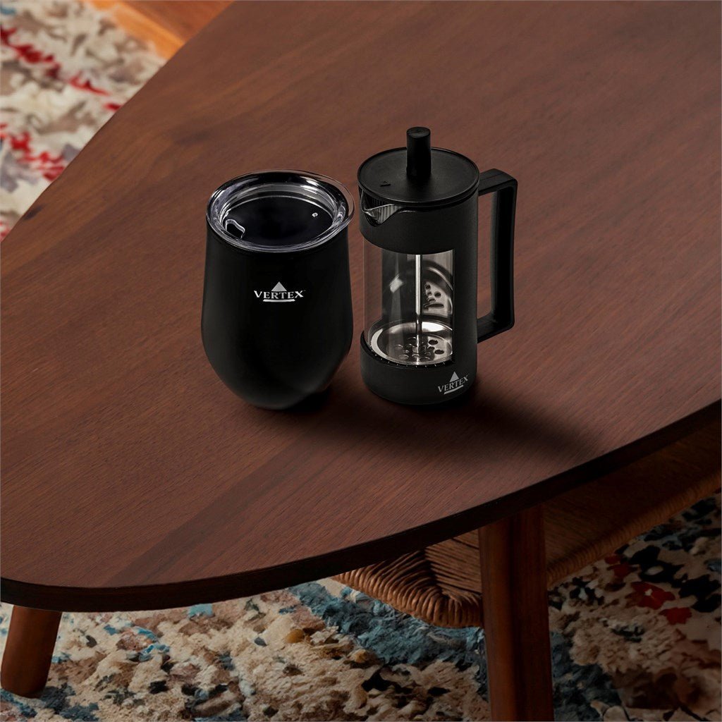 Serendipio Madison Coffee Set for Hot and Cold Drinks - Brand your company Logo! Get a quote - Promo Lingo