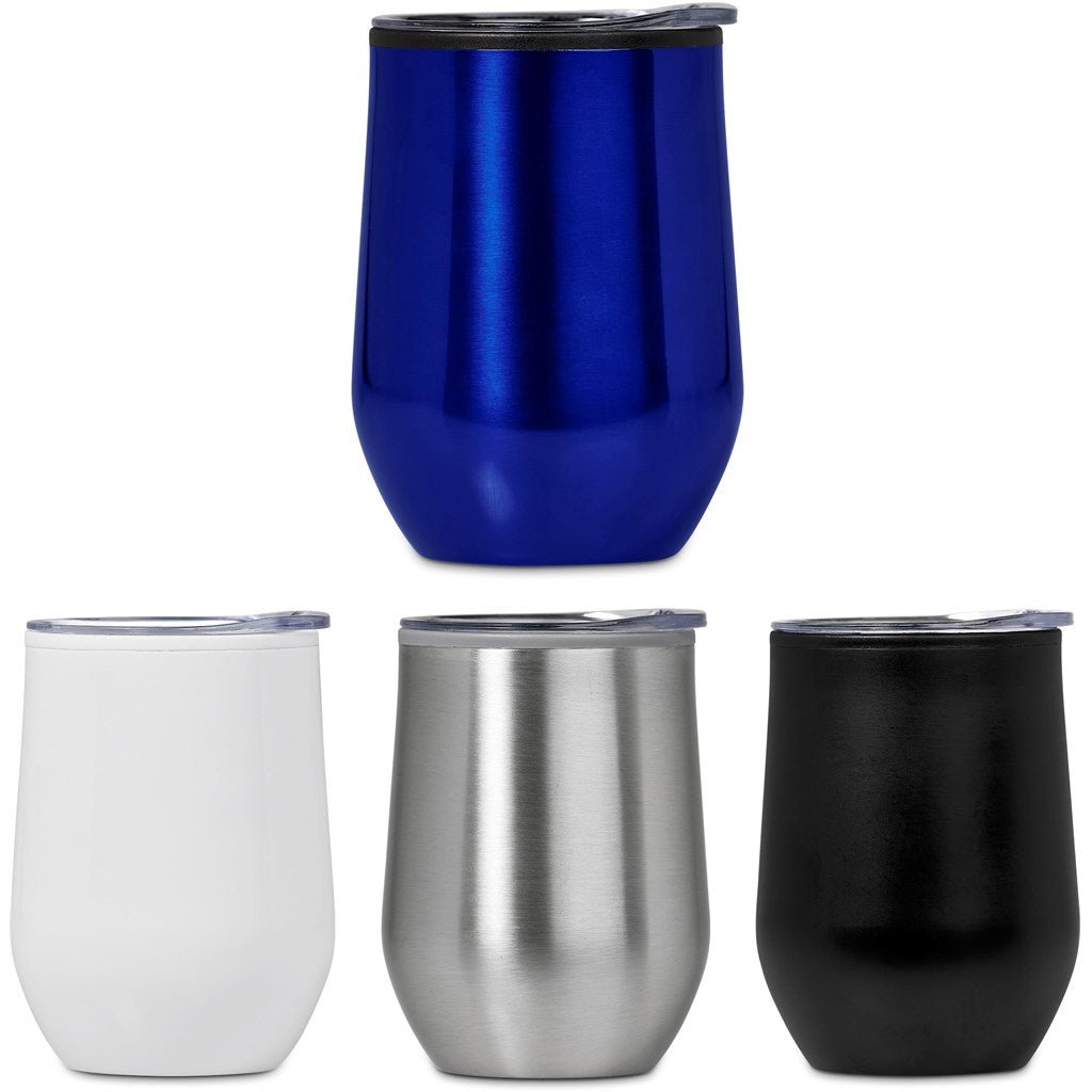 Serendipio Madison Stainless Steel & Plastic Double - Wall Tumbler - 350ml for Hot or Cold Drinks - Brand your company Logo! Get a quote - Promo Lingo