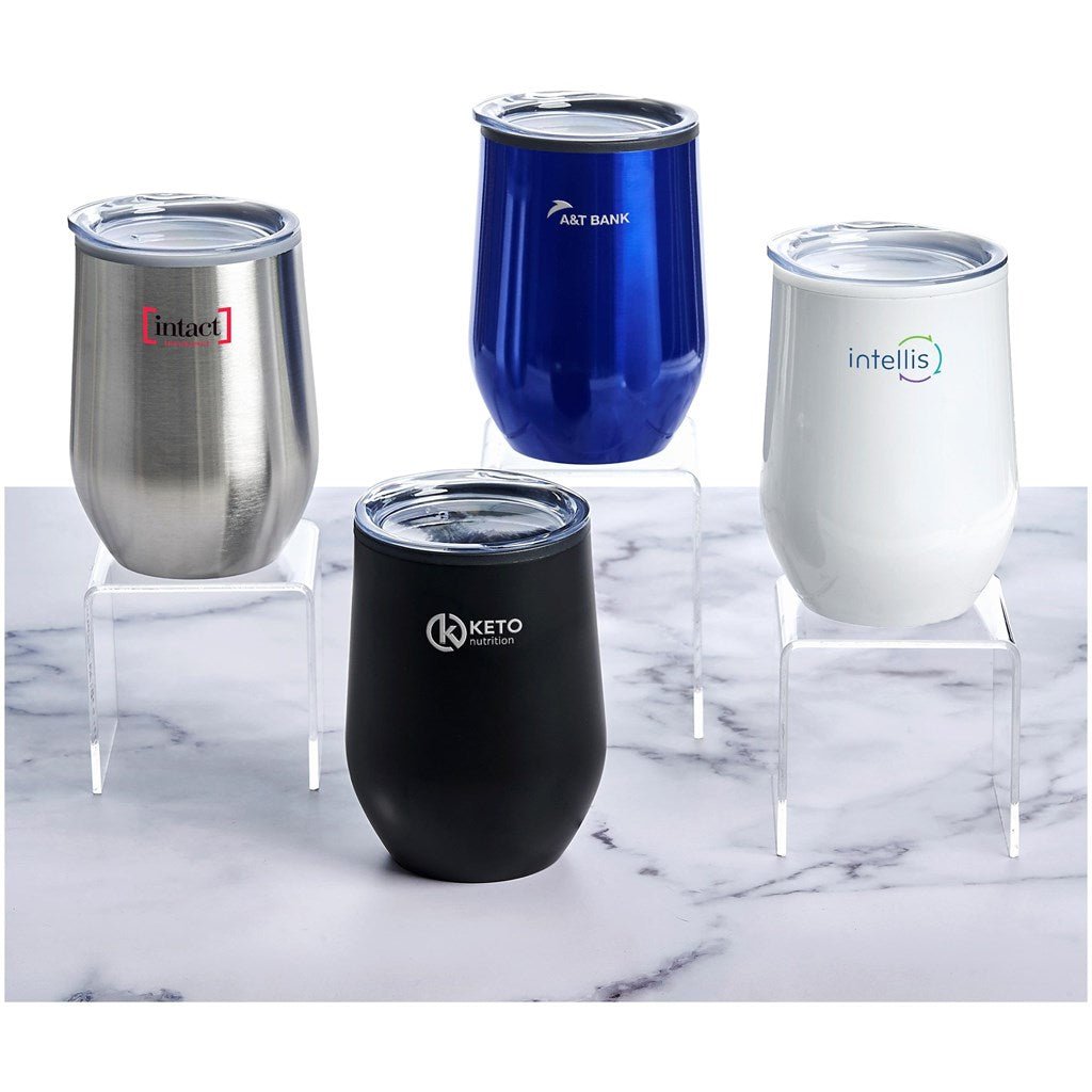 Serendipio Madison Stainless Steel & Plastic Double - Wall Tumbler - 350ml for Hot or Cold Drinks - Brand your company Logo! Get a quote - Promo Lingo