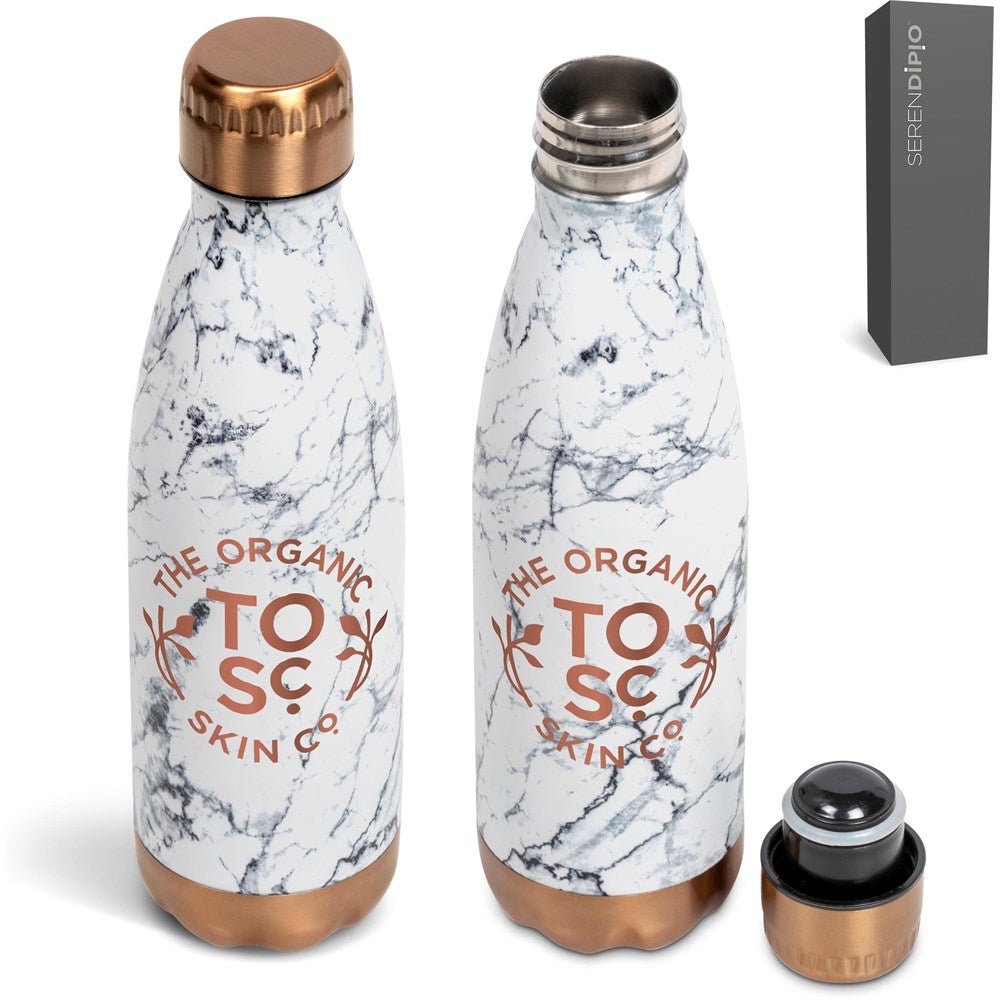 Serendipio Marbella Stainless Steel Vacuum Water Bottle - 500ml Elegance - Brand your company Logo! Get a quote - Promo Lingo