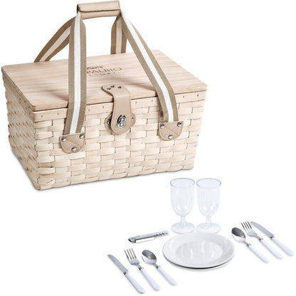 Serendipio Montega 2 - Person Picnic Basket - Brand your company Logo! Get a quote - Promo Lingo