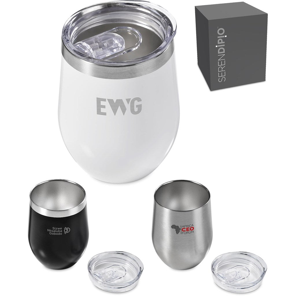 Serendipio Sheridan Stainless Steel Vacuum Tumbler - 300ml Travel Companion - Brand your company Logo! Get a quote - Promo Lingo