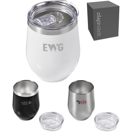 Serendipio Sheridan Stainless Steel Vacuum Tumbler - 300ml Travel Companion - Brand your company Logo! Get a quote - Promo Lingo
