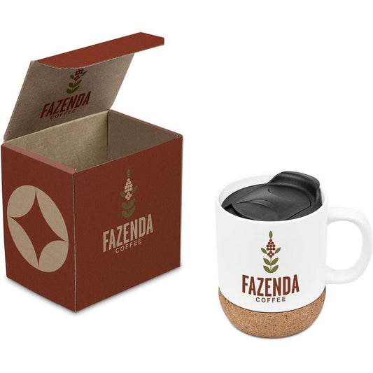 Serendipio Sienna Mug with Custom Gift Box Experience - Brand your company Logo! Get a quote - Promo Lingo