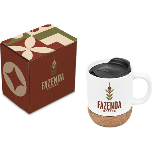 Serendipio Sienna Mug with Custom Gift Box Experience - Brand your company Logo! Get a quote - Promo Lingo
