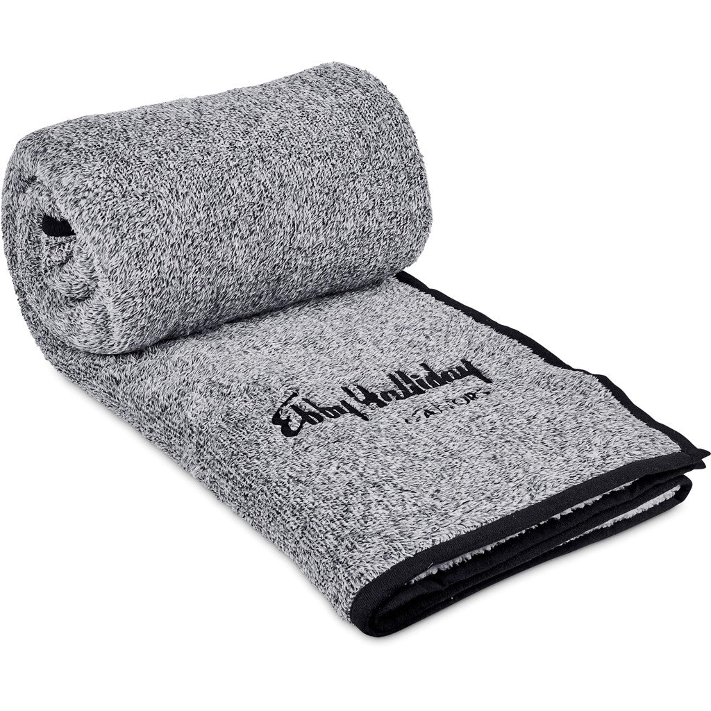 Serendipio Tranquil Sherpa Fleece Blanket for Ultimate Comfort - Brand your company Logo! Get a quote - Promo Lingo