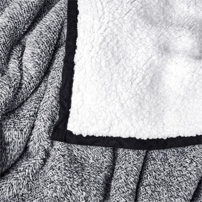 Serendipio Tranquil Sherpa Fleece Blanket for Ultimate Comfort - Brand your company Logo! Get a quote - Promo Lingo