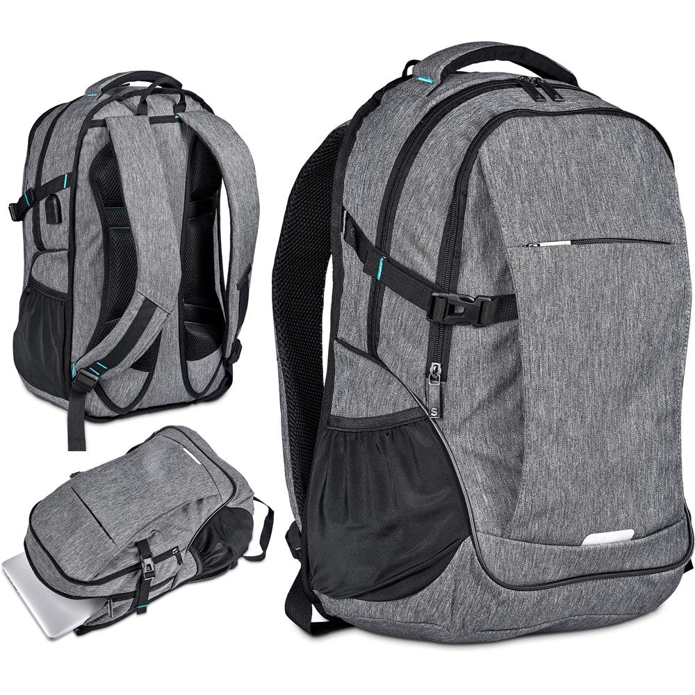 Serendipio Urban Ultra Laptop Backpack with USB Charging Port - Brand your company Logo! Get a quote - Promo Lingo