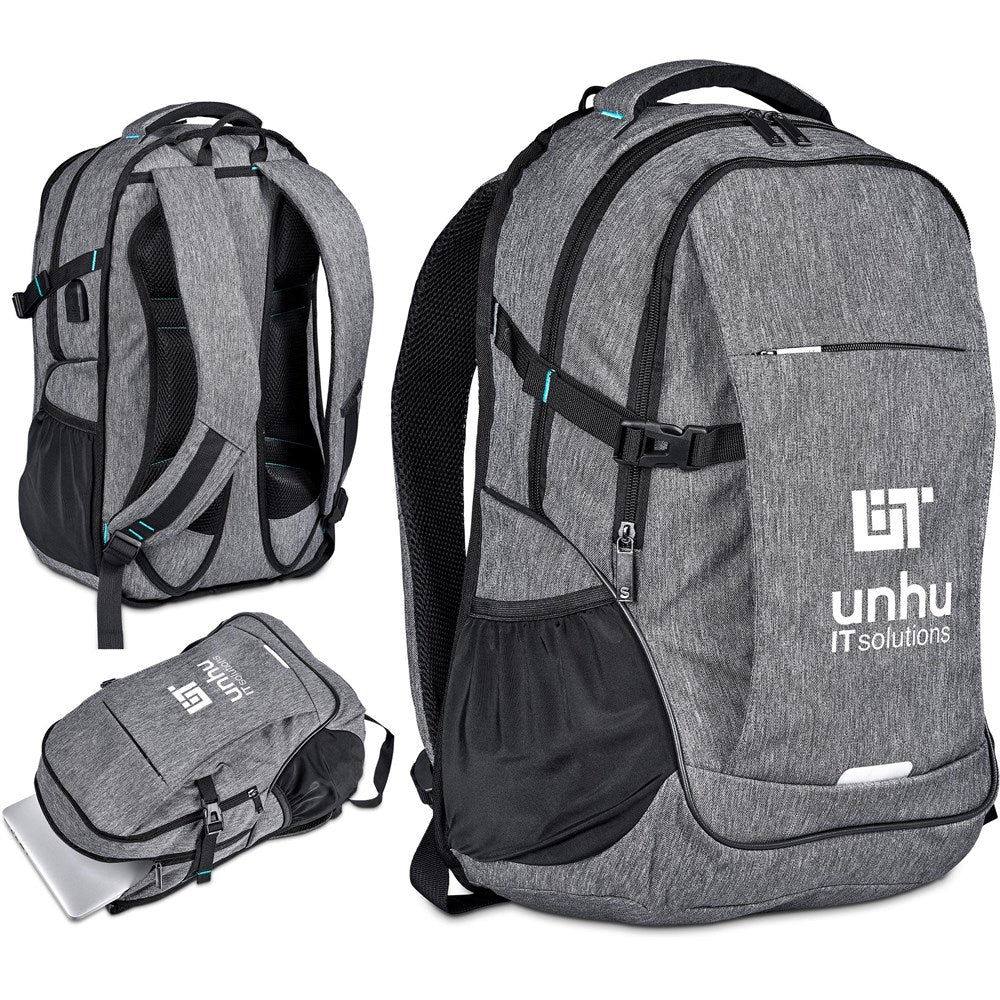 Serendipio Urban Ultra Laptop Backpack with USB Charging Port - Brand your company Logo! Get a quote - Promo Lingo
