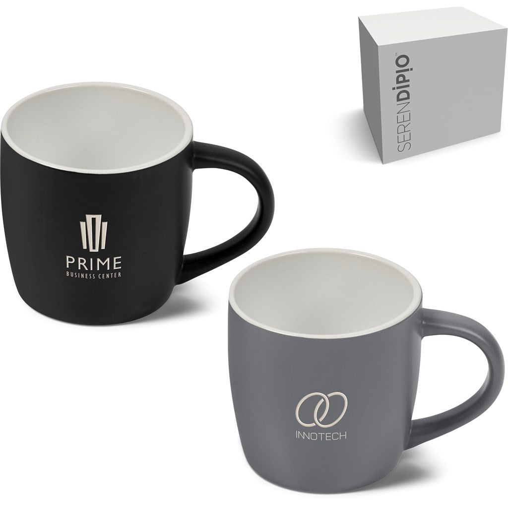Serendipio Victoria Ceramic Coffee Mug - 280ml Elegance - Brand your company Logo! Get a quote - Promo Lingo