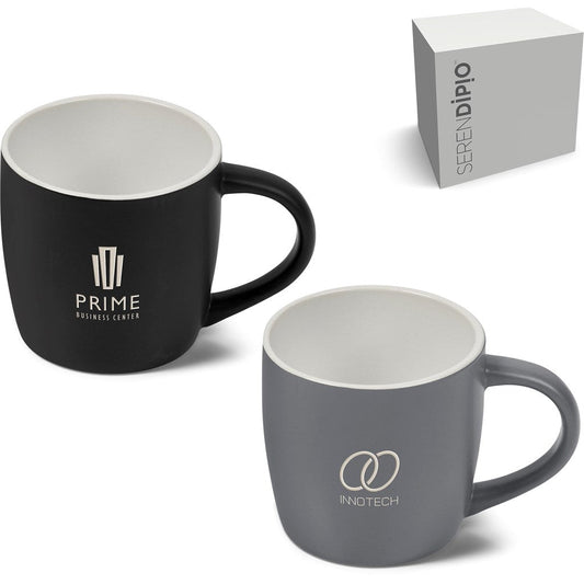 Serendipio Victoria Ceramic Coffee Mug - 280ml Elegance - Brand your company Logo! Get a quote - Promo Lingo